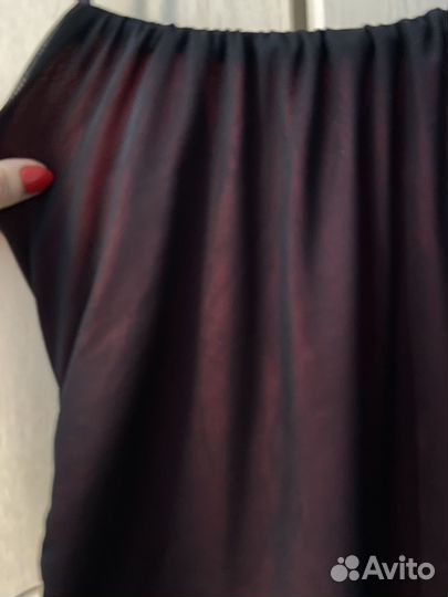 Бордовое платье