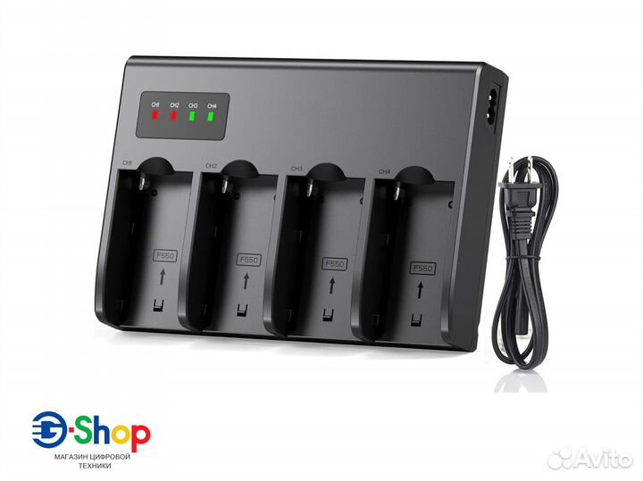 Зарядная станция Palo на 4 слота акб для Sony NP-F