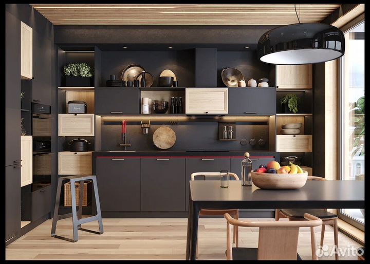 Кухня под потолок новая