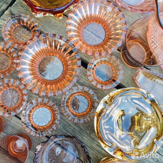 Ваза карамельное стекло