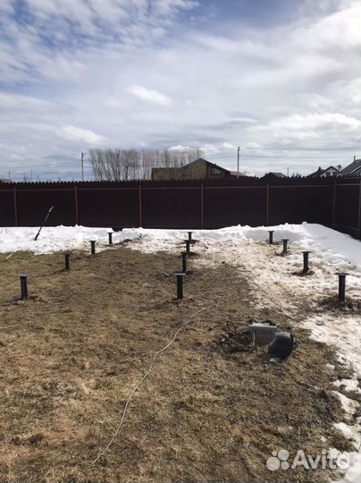 Установка винтовых свай под ключ