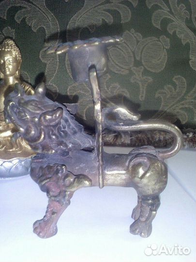 Подсвечник бронзовый