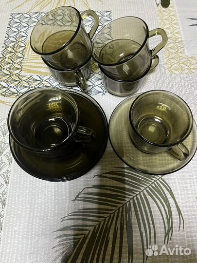 Набор чашек с блюдцами для кофе эспрессо