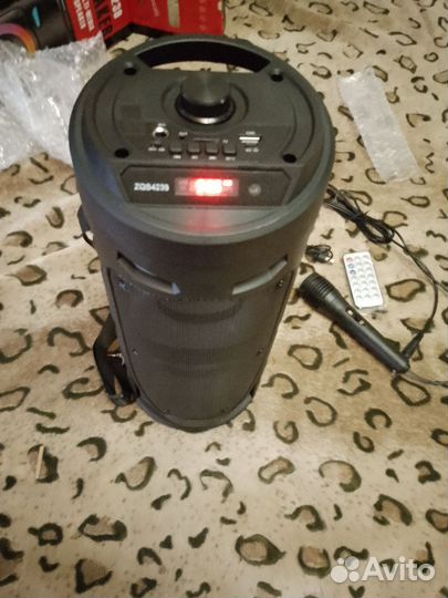 Блютуз колонка с караоке