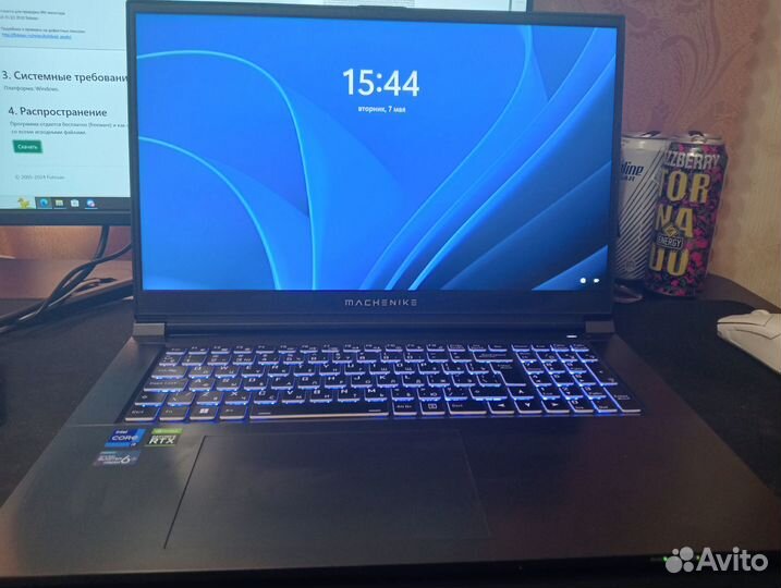 Игровой ноутбук RTX3050Ti i9 12900H Machenike F117