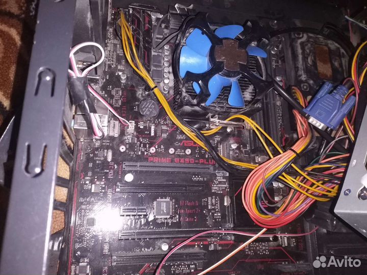 Asus prime B350 plus + блок питания на 1000 ват