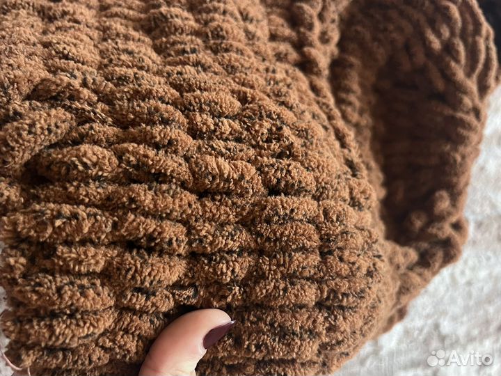 Снуд, шапка-балаклава с ушками медведя