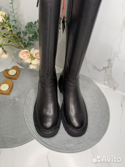 Сапоги зимние женские Новые кожаные 38 El Tempo