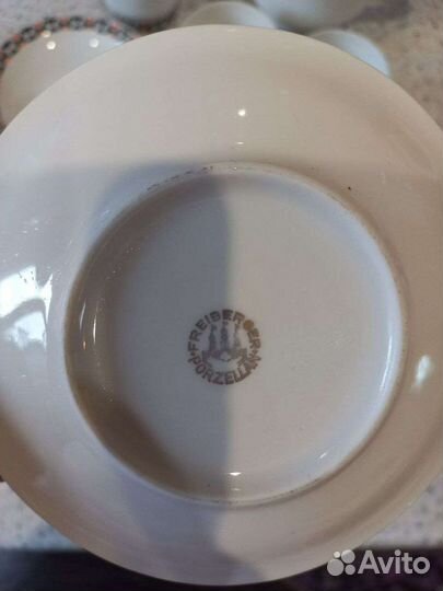 Кофейный сервиз гдр freiberger porzellain