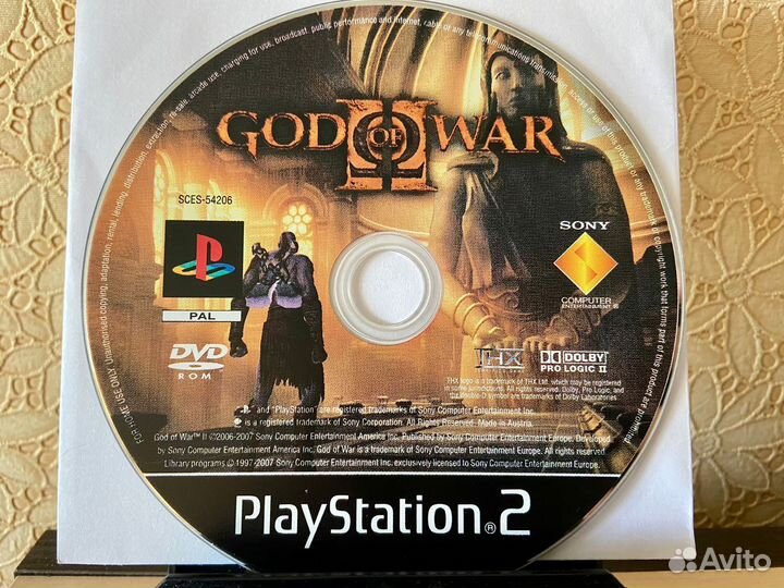 PS2 God Of War 2 Часть Лицензия Sony PlsyStation 2