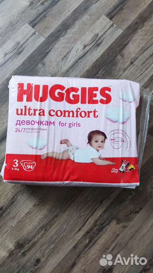 Подгузники Huggies Ultra Comfort для девочек 3