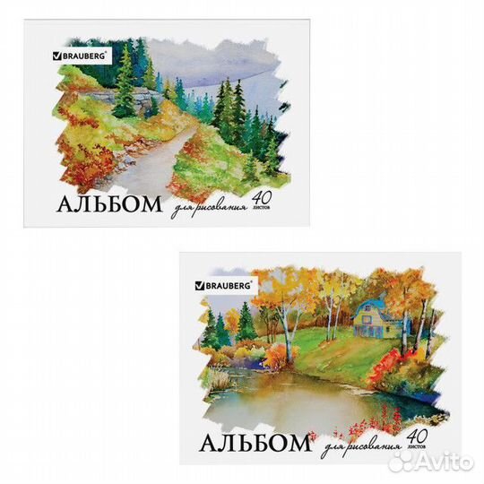 Альбом для рисования brauberg Родные просторы 40л