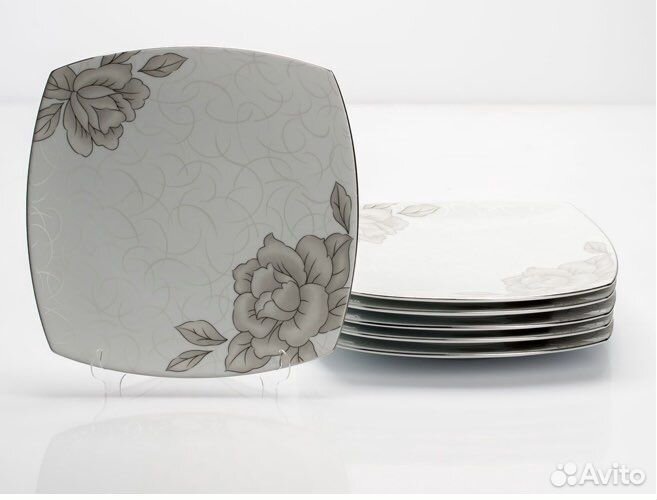 Набор тарелок фарфор 6 шт