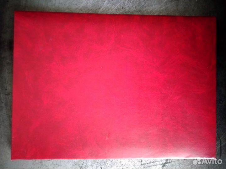 Папка адресная гербовая красная герб России 3 шт