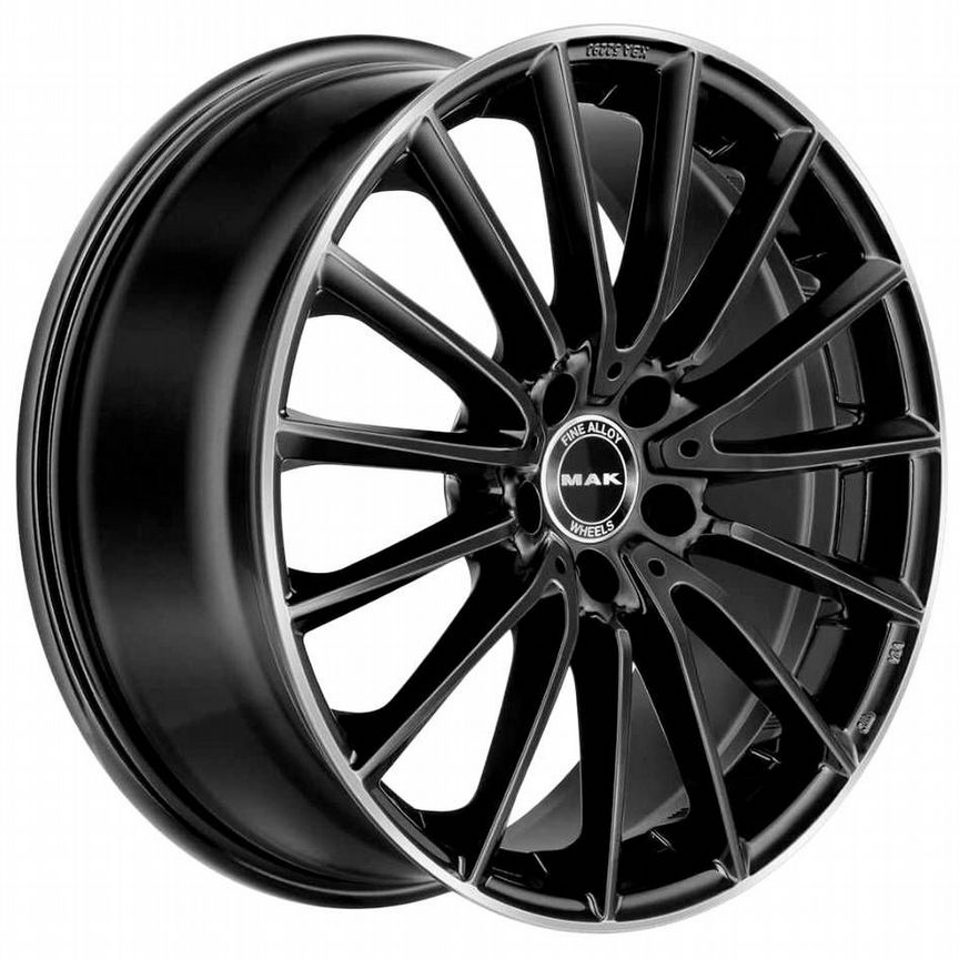 Диски Mak Komet 7.5x17 5x112 ET36 D66.6 Gloss Black Mirror Ring