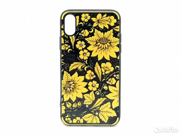 Чехол для Apple iPhone X/XS накладка QR-1 (стразы)