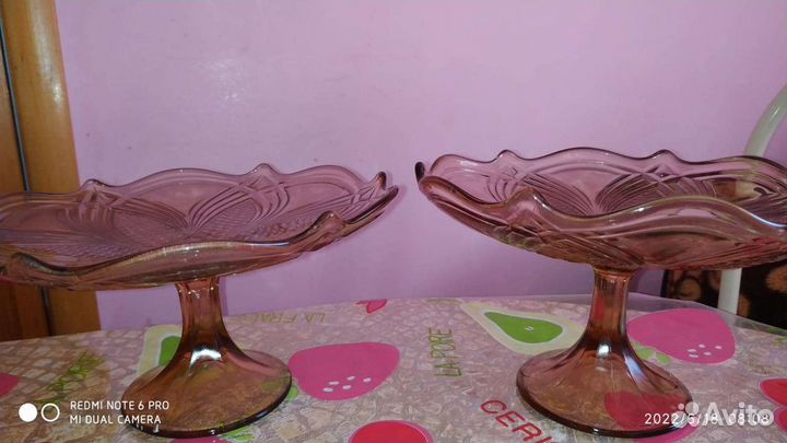 Ваза СССР на ножке для фруктов и конфет