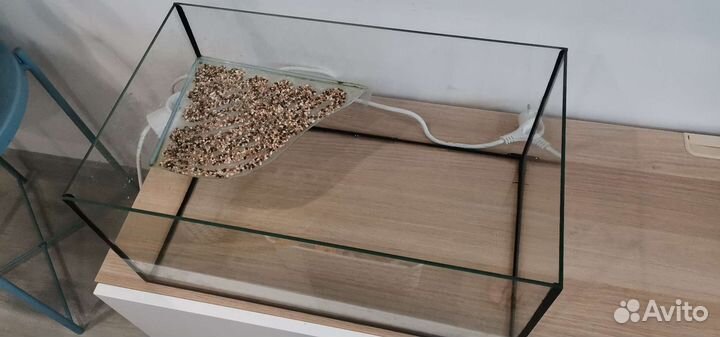 Аквариум с берегом для черепах с аксессуарами