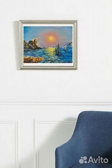 Картина маслом морской пейжаз
