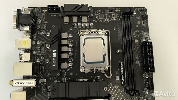 Комплект(связка) Intel i5 12400F и B760M Wi-Fi