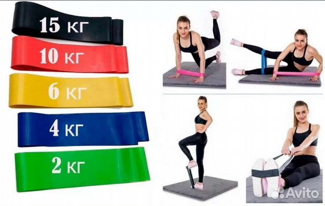 Набор резинок для фитнеса (5шт)