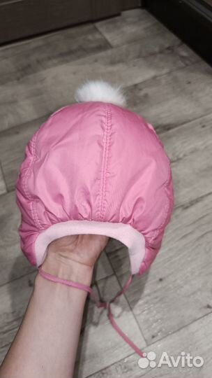 Шапка зимняя для девочки 1-3г