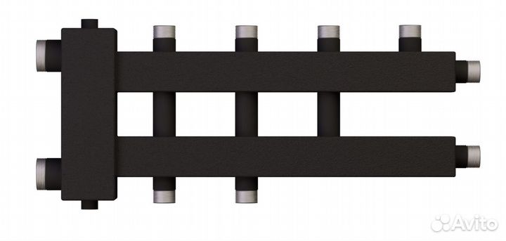 Коллектор Warme WKD.R 60 на 2+1+1 контуров черный