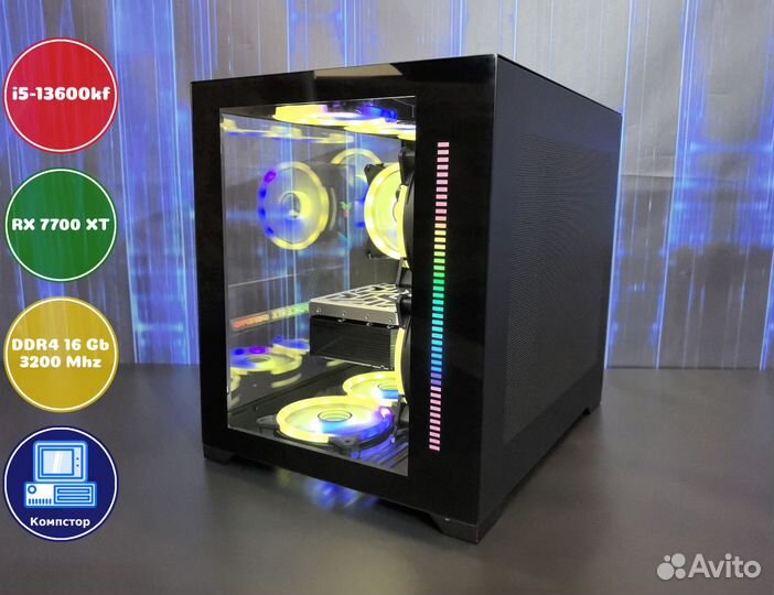 Мощный игровой i5-RX7700XT-16DDR4-DHQ386752914-B760