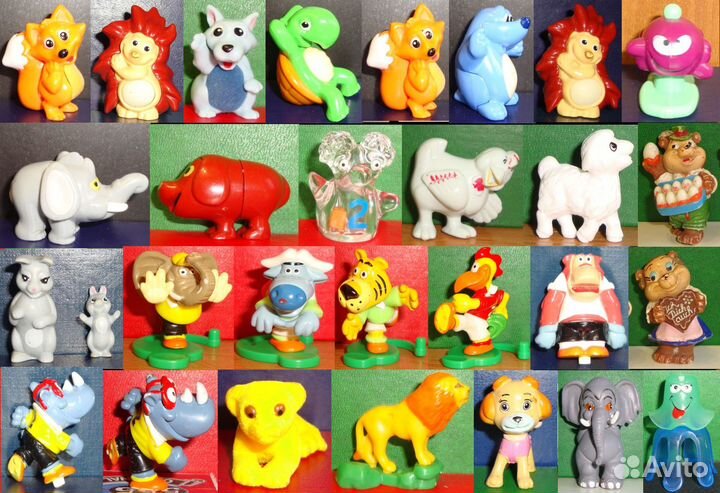 Фигурки из киндерсюрпризов и ландринов