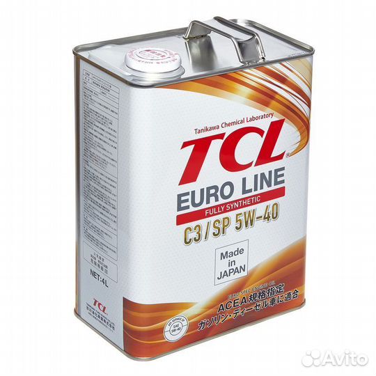 Масло моторное TCL Euro Line SP acea C3, 5W40 4 л