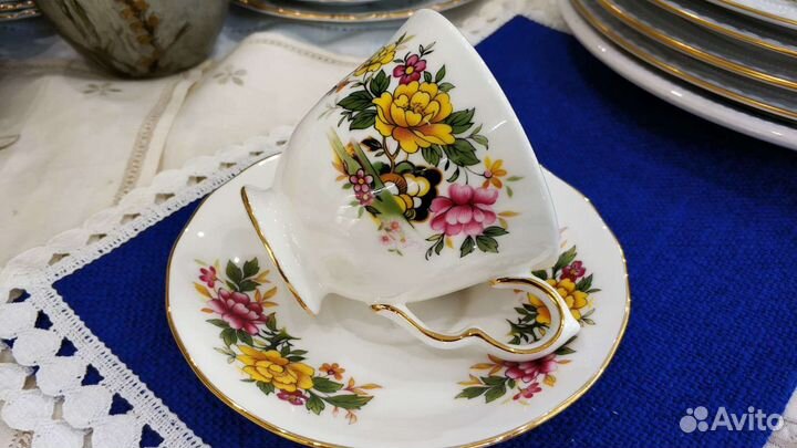 Чайная/кофейная пара Англия, Queen Anne