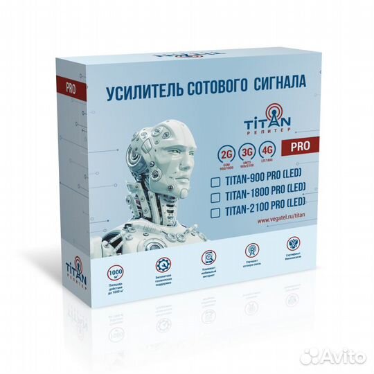 Репитер сотовой связи Titan-1800 PRO (LED)