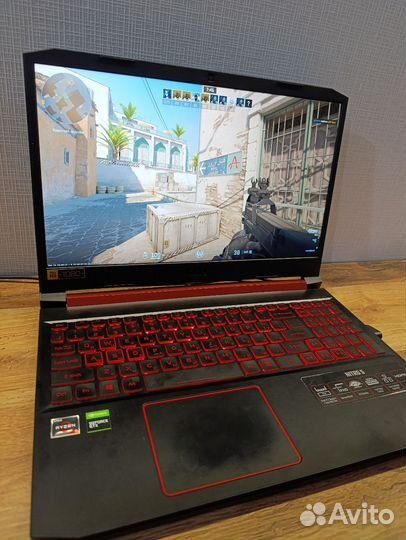 Игровой ноутбук acer nitro 5 1650/16gb/ips