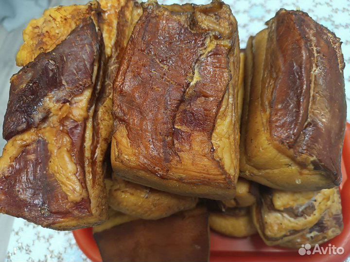 Сало копченое деревенское