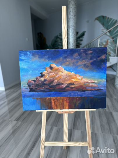 Картина маслом на холсте Закатное облако