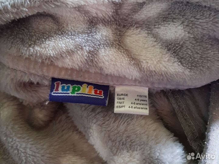 Поддева штаны 92,98,104/110 флисовая толстовка