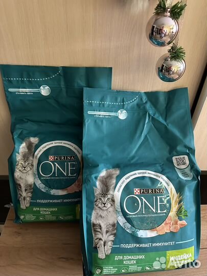 Корм для кошек purina one 3 кг кошачий корм