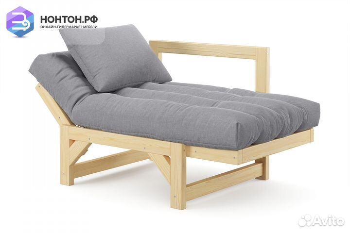 Кресло Амбер светло-серое