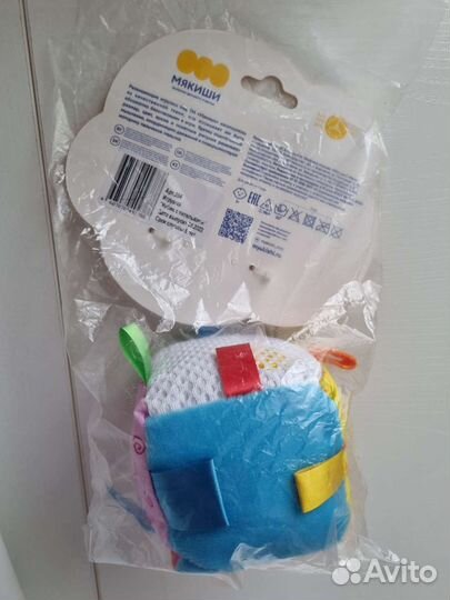 Развивающий кубик мягкий