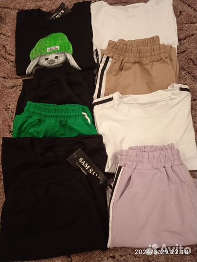 Комплект штаны спорт. и футболка женские