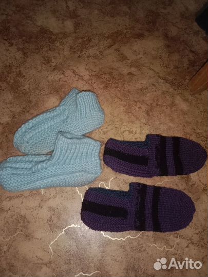 Вязаные носочки на девочку р. 30-34