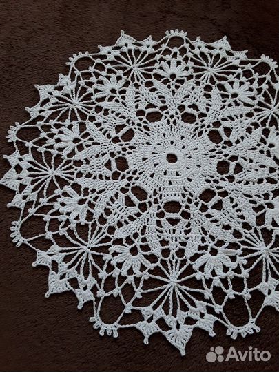 Салфетка вязаная кружево ручная работа