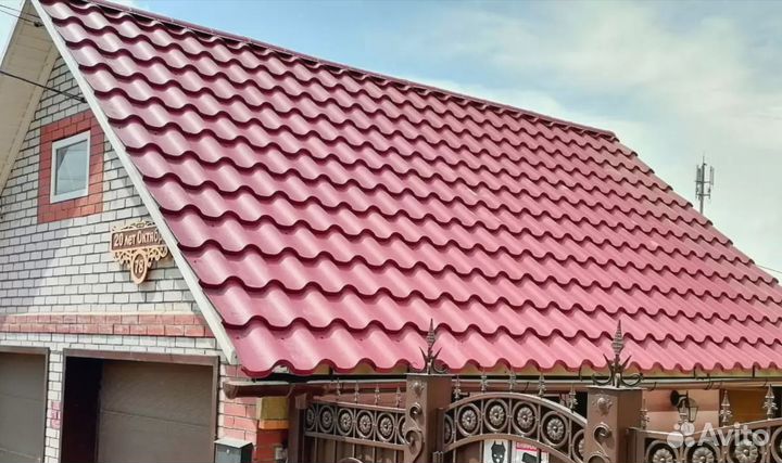 Металлочерепица мп Монтерроса выразительная кровля