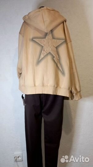 Куртка трикотаж утепленная плюш оверсайз