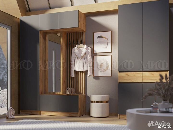 Прихожая Роджина комплект 1 Белый Глянец