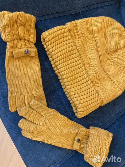 Шапка и перчатки для девочки Gulliver