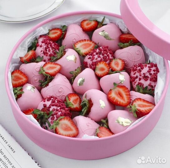 Клубника в шоколаде, наборы premium, букеты