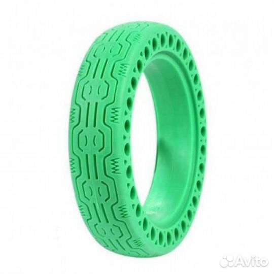 Покрышка плоская 8 1/2*2 (Литая) Зеленая