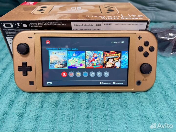 Nintendo switch lite hyrule edition прошитая чип