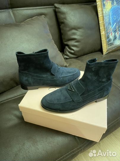 Ботильоны замшевые, Эконика